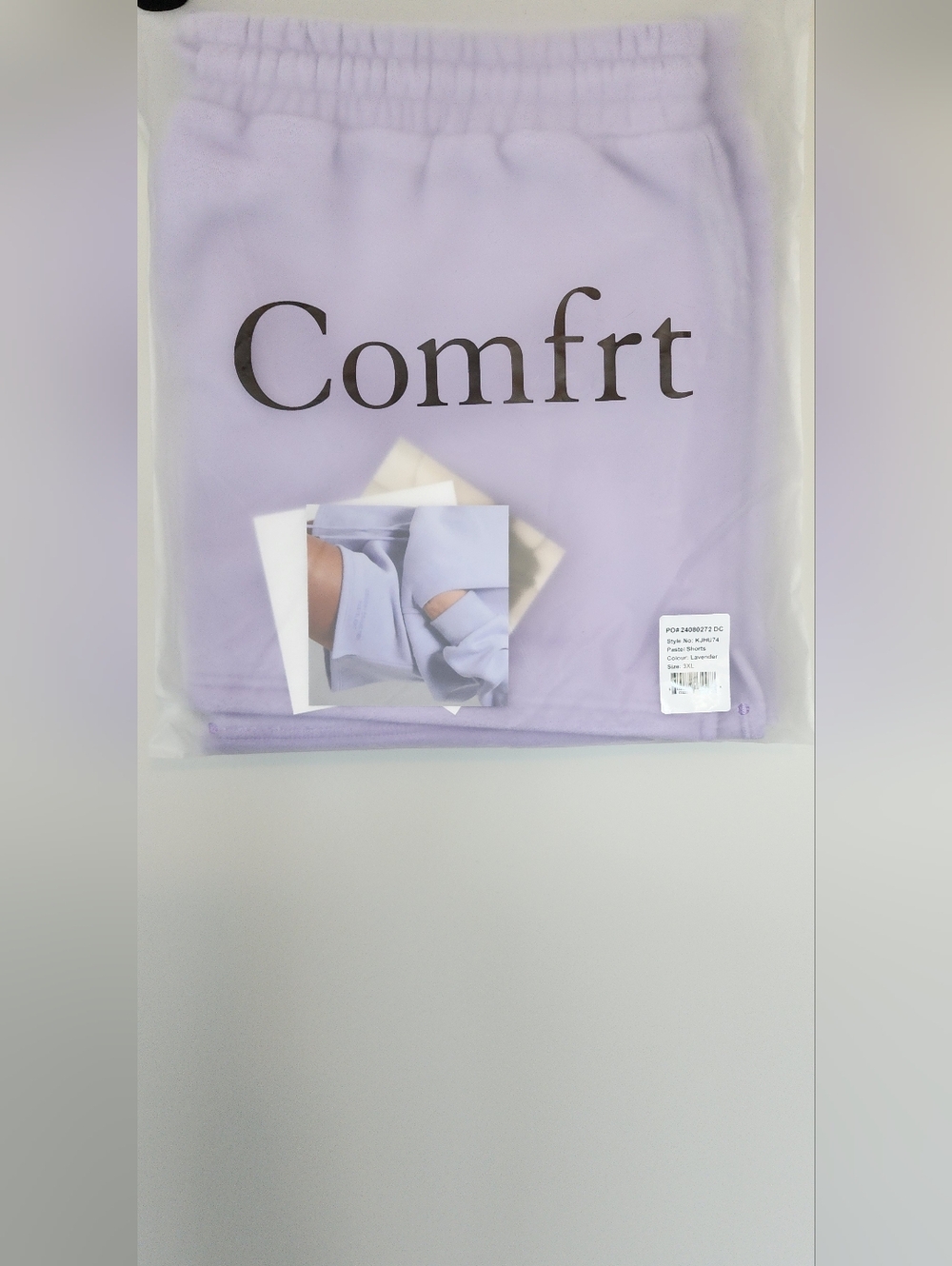 Comfrt NWT Lavender Fleece Pastel Shorts Size 3XL